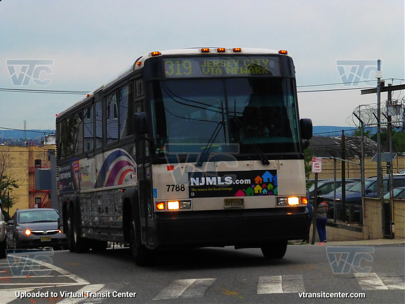 NJ Transit 7788 on Route 319
D4000 7788 on the 319 Line to Jersey City Journal Square Transportation Center 
