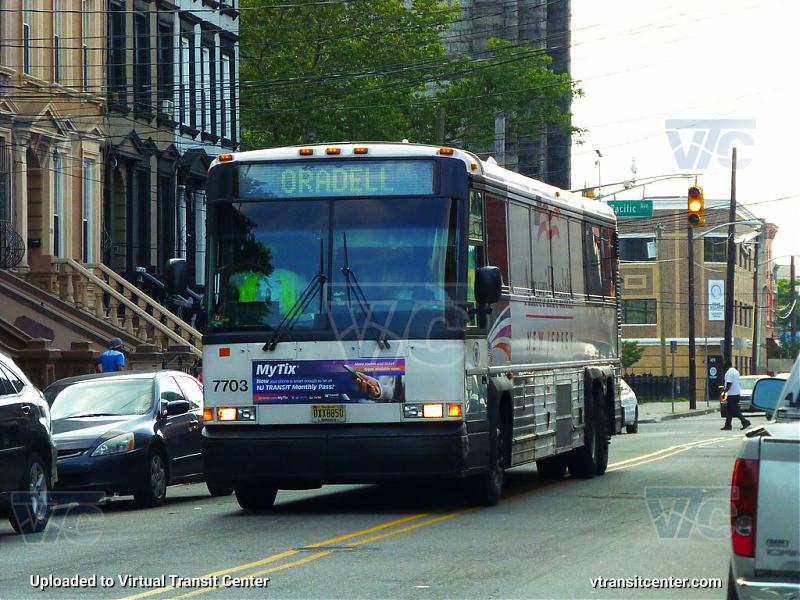 NJ Transit 7703
D4000 7703 signed up as Oradell Bus garage heading to Liberty State Park, in Jersey City, NJ for the 4th of July
Keywords: NJ Transit;MCI D4000