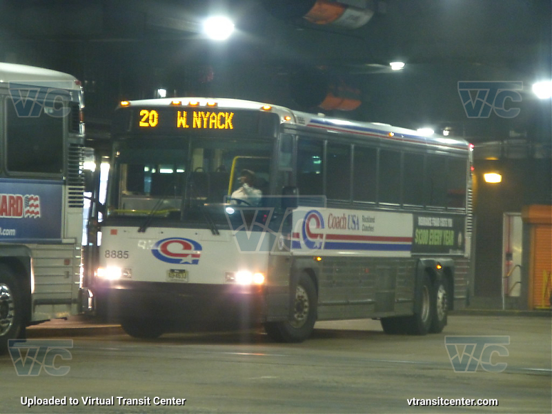 NJ Transit 8885 on Rocland Coach Route 20
Rockland coach D4000 8885 on the 20 to W. Nyack
Keywords: Coach USA;NJT Bus;MCI D4000CL