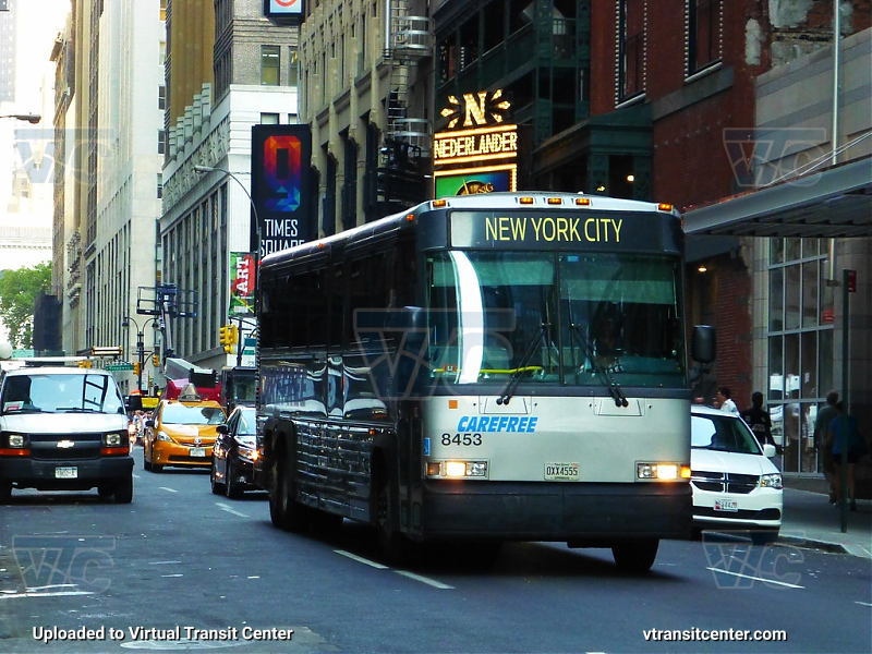 NJ Transit 8453 
Carefree's D4000 in New York City
