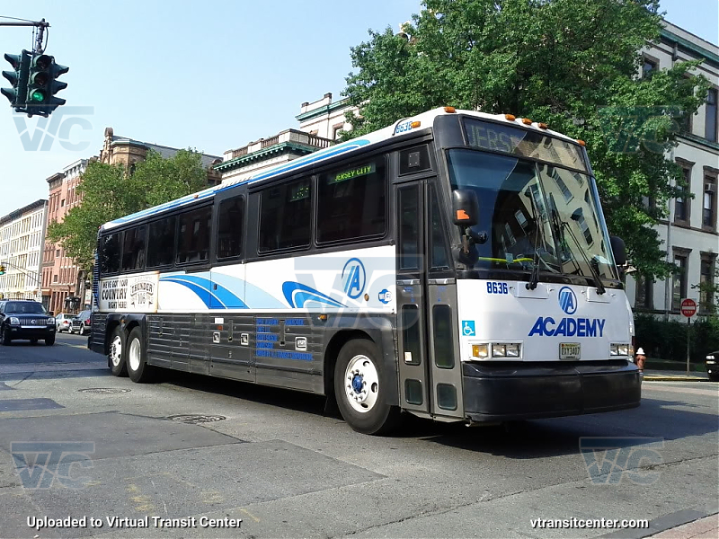 NJ Transit 8636
Academy Bus D4000 8636 in Hoboken 
