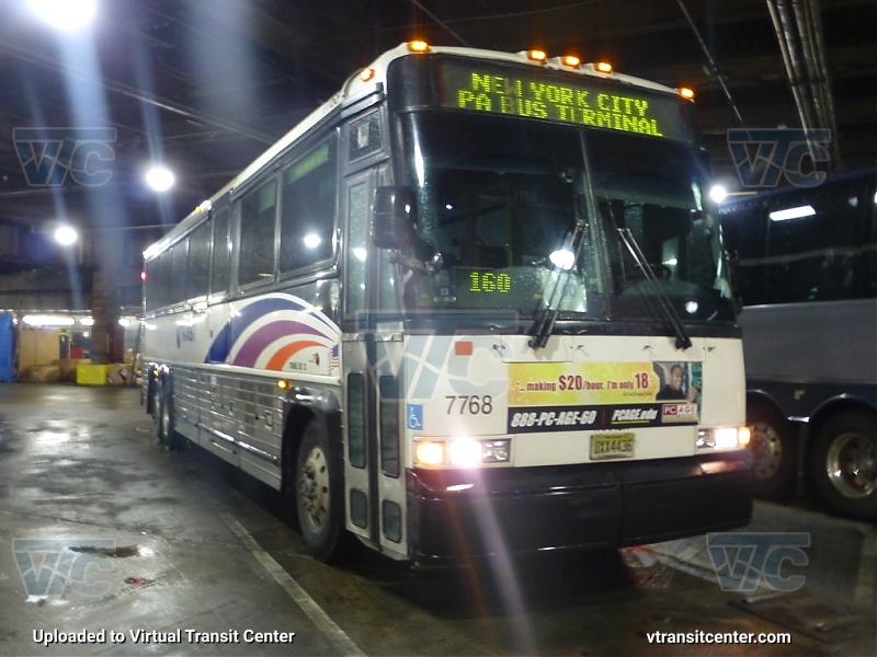 NJ Transit 7768
D4000 7768 on the 160 Line on layover 
