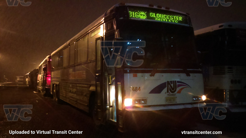 NJ Transit 7484
D4000 7484 parked in Oradell Bus Garage 
