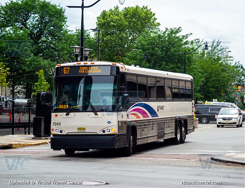 NJ Transit 7242 On Route 67
Route 67 Toms River Via Lakewood
