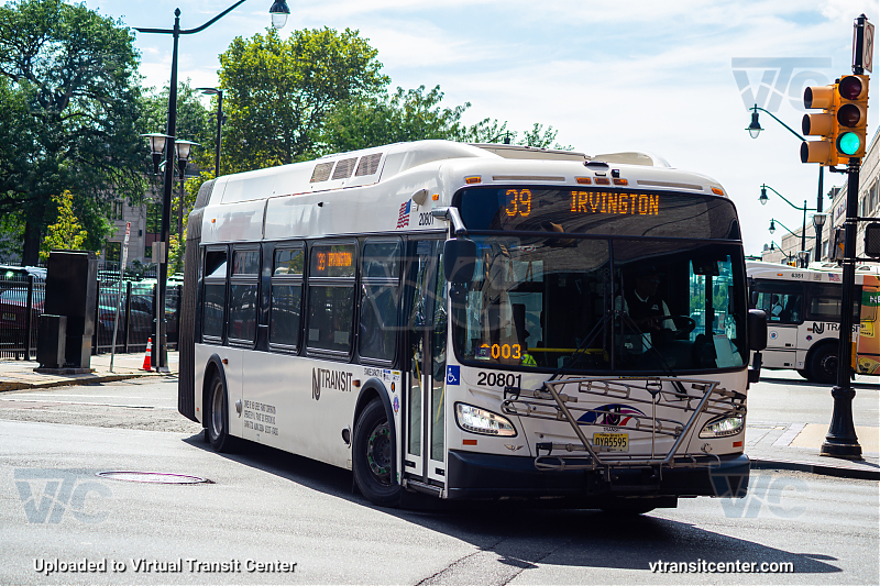 Nj Transit 20801 on Route 39
