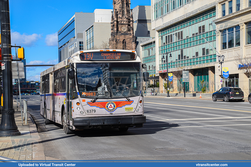 NJ Transit 6379 on Route 13V
Route 13V to Chancellor and Woolsey
NABI 416.15 (with Public Service Retro livery)
Washington Park Station, Newark, NJ
Keywords: NJTBus;NABI416