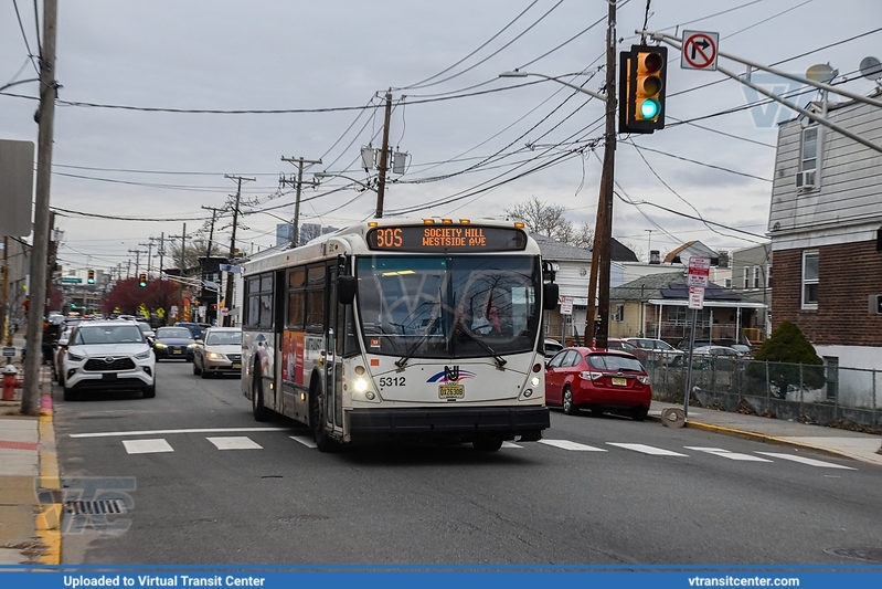 NJ Transit 5312 on Route 80S
Route 80S Society Hill/West Side Avenue
NABI 416.15
West Side Avenue and Stevens Avenue, Jersey City, NJ
Keywords: NJTBus;NABI416