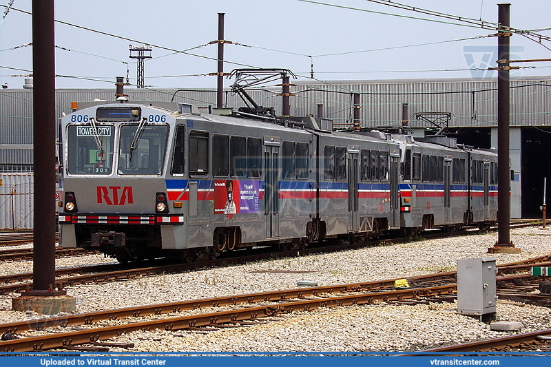 Cleveland RTA "The Rapid" 806 Not In Service
Taking a "Nap" in East 55th St Yard 

