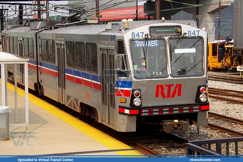 Cleveland RTA "The Rapid" 847 Green Line
East 55th St Station
