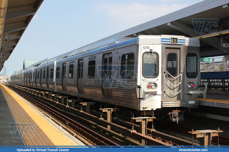 SEPTA Metro Market-Frankford/M4 1218 on MFL 
Market-Frankford A Train to Frankford Terminal
52nd Street Station 
