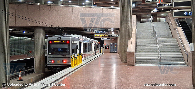 PRT "The T" Light Rail 4317 at Steel Plaza on Subway Local
4317 on the Subway Local to North Shore 
