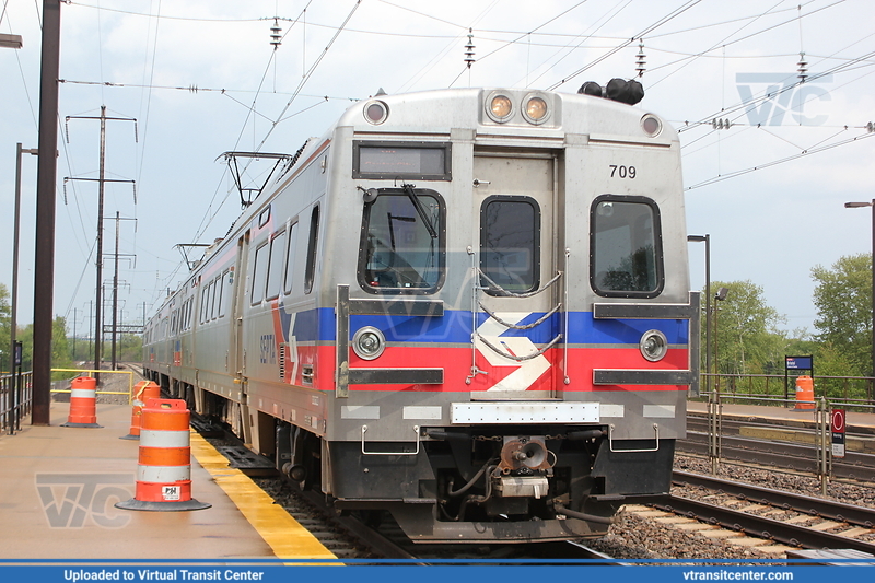 SEPTA Silverliner V 709 on the R7
Trenton Line to Chestnut Hill East via Center City
