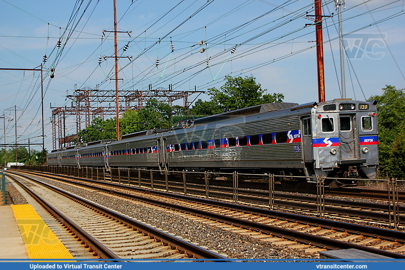 SEPTA Silverliner IV 139 on the R7
Trenton Line to Trenton, NJ
