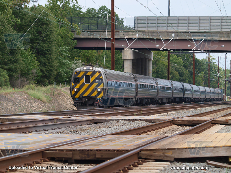 Amtrak A121 Flys SB through MSA almost an hour late after being held for a ||Redcated||
Amtrak A121 Flys SB through MSA almost an hour late after being held for a ||Redcated|| incident bound for Washington Union Station
