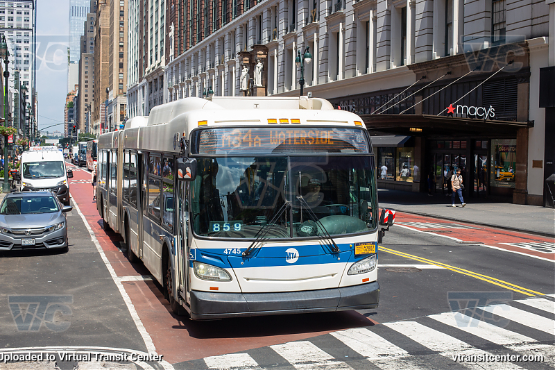 MTA NYCT 4745 on Route M34A +Select
2012 New Flyer XD60
M34A+ - Waterside to Port Authority Bus Terminal
