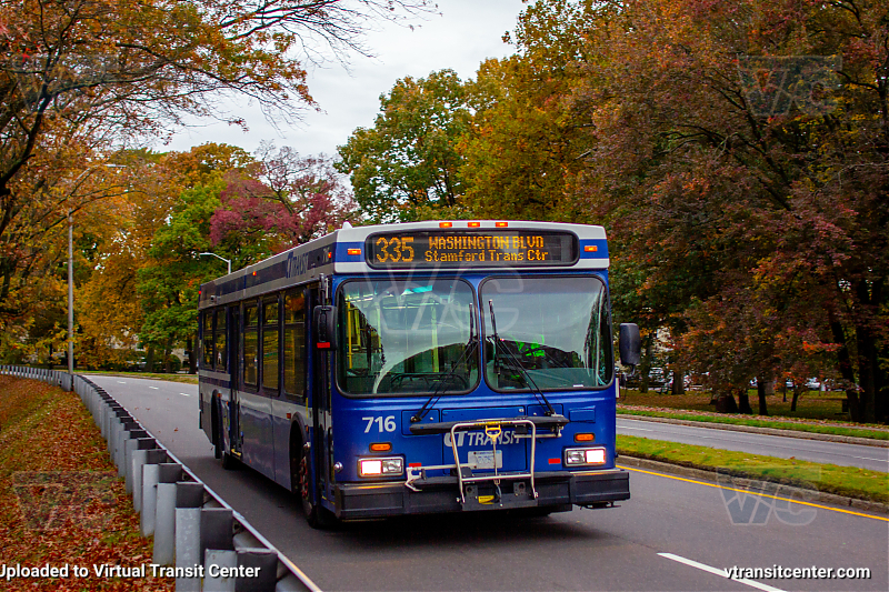 CTTransit 716 on Route 335
335-Stamford Transportation Center to Bull’s Head
