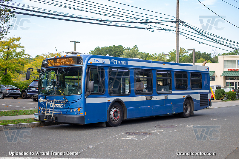 CTTransit A25 on Route 324
Route 324; Stamford Transit Center to Waterside
