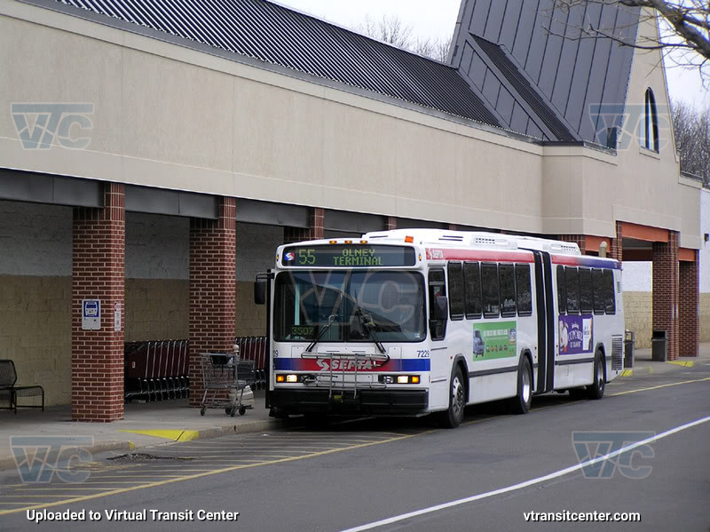 SEPTA 7229 on Route 55
Route 55 to Olney Terminal
