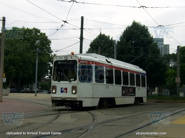 SEPTA Trolley K-Car 9006 on Route 13
Route 13 to Yeadon via Chester
