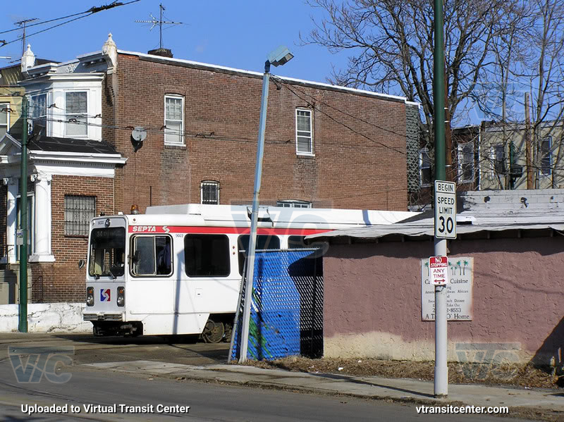 SEPTA Trolley K-Car 9022 on Route 34
Route 34 to 61st via Baltimore
