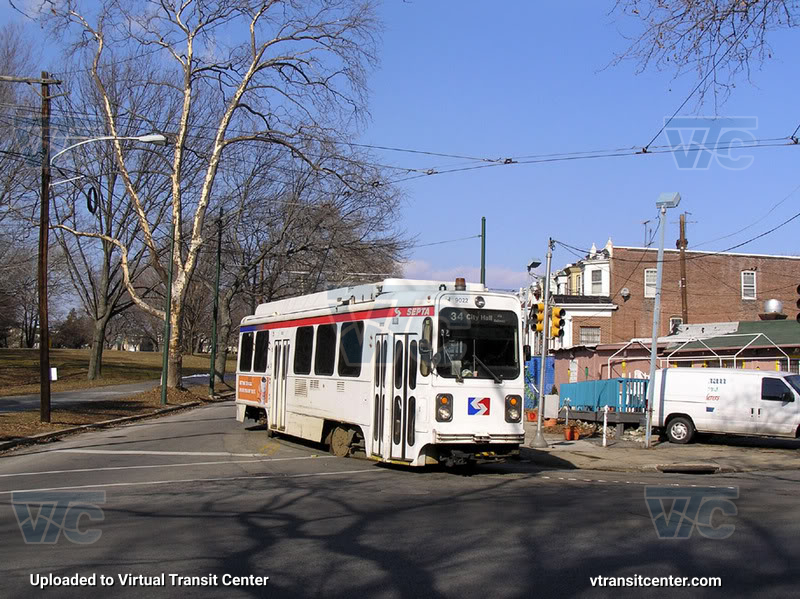 SEPTA Trolley K-Car 9022 on Route 34
Route 34 to City Hall via Subway
