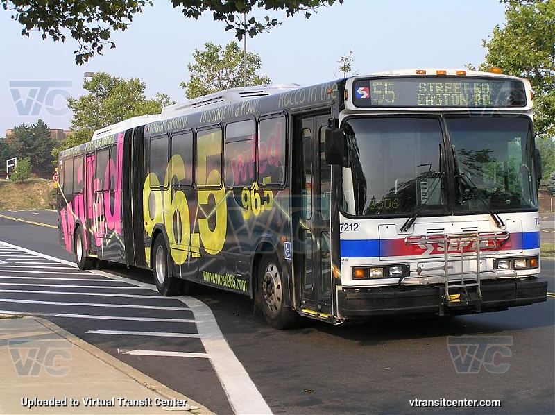 SEPTA 7212 on Route 55
Route 55 to Street Road and Easton Road
