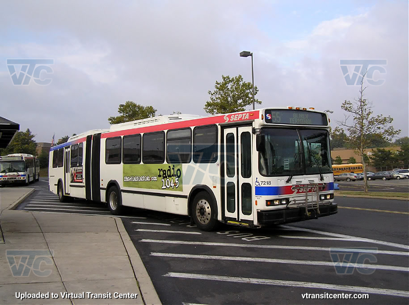 SEPTA 7218 on Route 55
Route 55 to Olney Terminal
