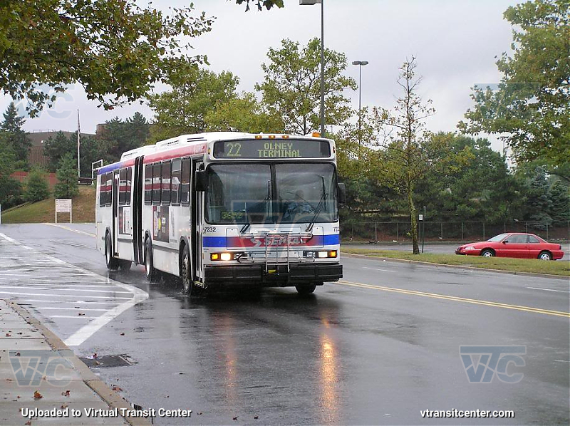 SEPTA 7232 on Route 22
Route 22 to Olney Terminal
