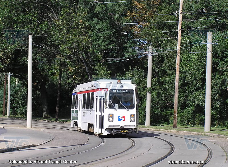 SEPTA Trolley K-Car 9001 on Route 13
Rout 13 to Darby via Chester
