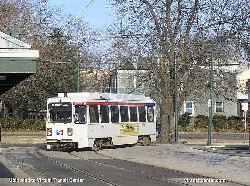 SEPTA Trolley K-Car 9003 on Route 11
Route 11 to Darby via Woodland
