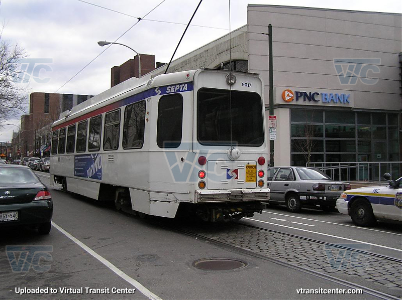 SEPTA Trolley K-Car 9017
Rear view
