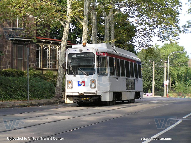 SEPTA Trolley K-Car 9056 on Route 36
Route 36 Eastwick via Elmwood
