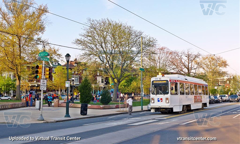 SEPTA Trolley K-Car 9062 on Route 34
Route 34 to 61st-Baltimore
