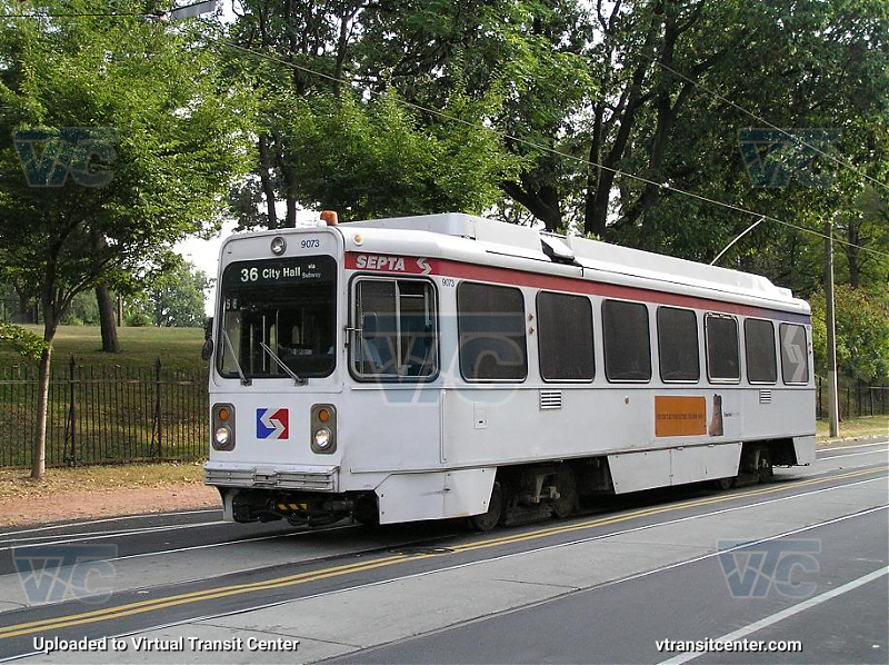 SEPTA Trolley K-Car 9073 on Route 36
Route 36 to City Hall via Subway
