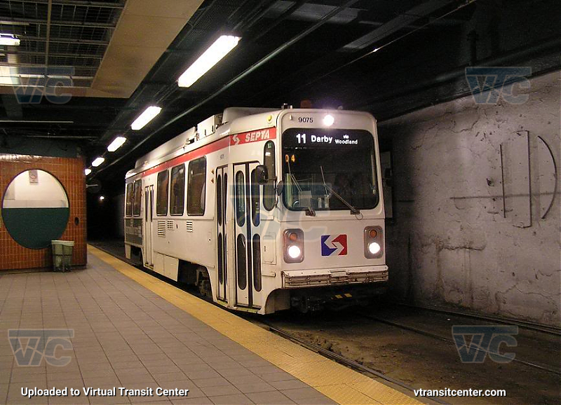 SEPTA Trolley K-Car 9075 on Route 11
Route 11 to Darby via Woodland
