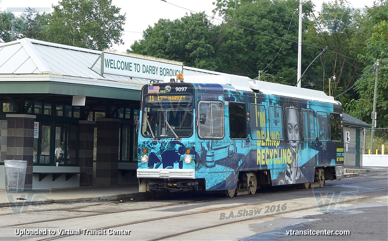 SEPTA Trolley K-Car 9076 on Route 11
Route 11 to 13th-Market
