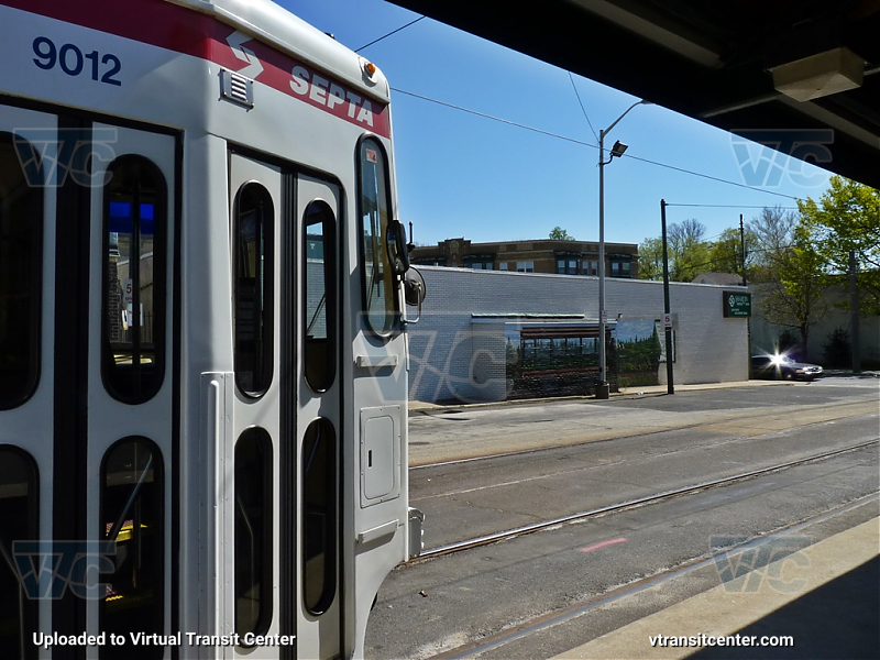 SEPTA Trolley K-Car 9012
Side, front door view
