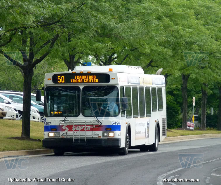 SEPTA 5497 on Route 50
Route 50 to Frankford Transit Center
