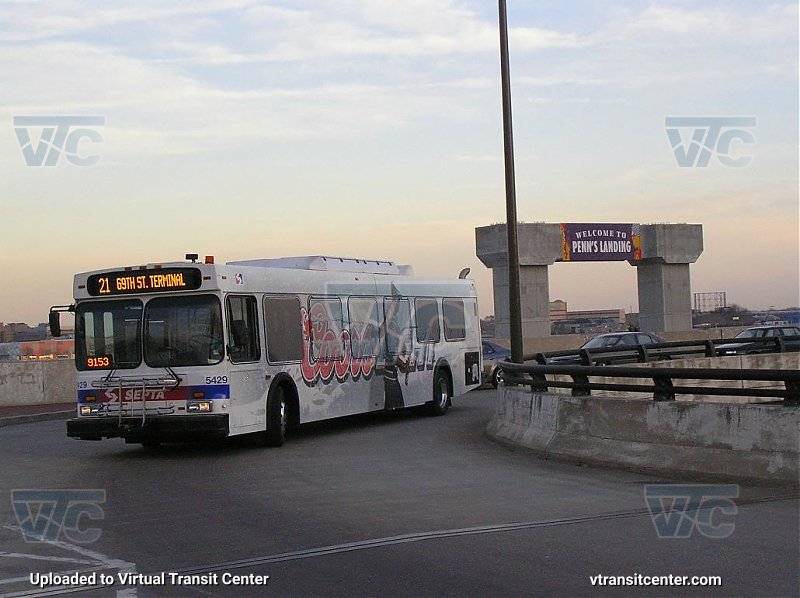 SEPTA 5429 on Route 21
Route 21 to 69th St. Terminal
Keywords: SEPTA Bus;New Flyer D40LF