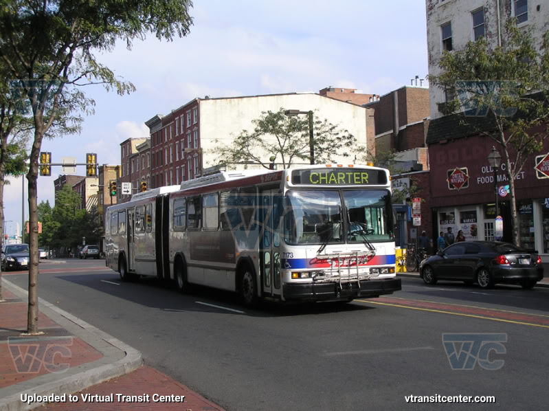 SEPTA 7173 on an EL Shuttle
"Charter"
