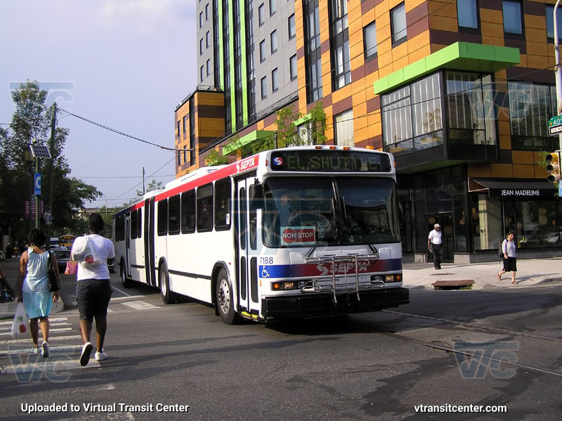 SEPTA 7188 on an EL Shuttle
EL Shuttle
Non Stop

Serving on an El Shuttle during the Market Street Elevated Reconstruction Project of 2008
