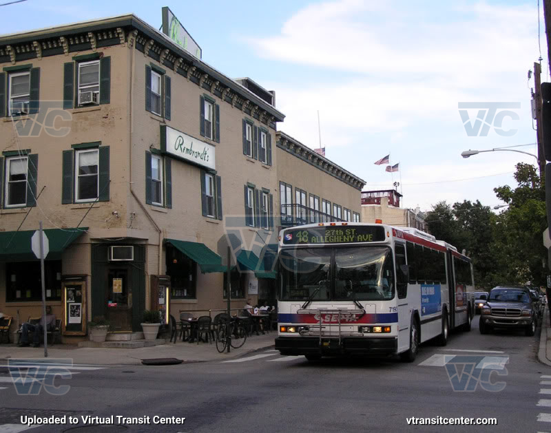 SEPTA 7190 on Route 48
Route 48 to 27th Street and Allegheny Avenue
