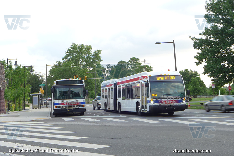 SEPTA 7105 and 7342
May 29th 2015
Keywords: SEPTA Bus;Neoplan AN460;SEPTA Bus;NovaBus LFSA
