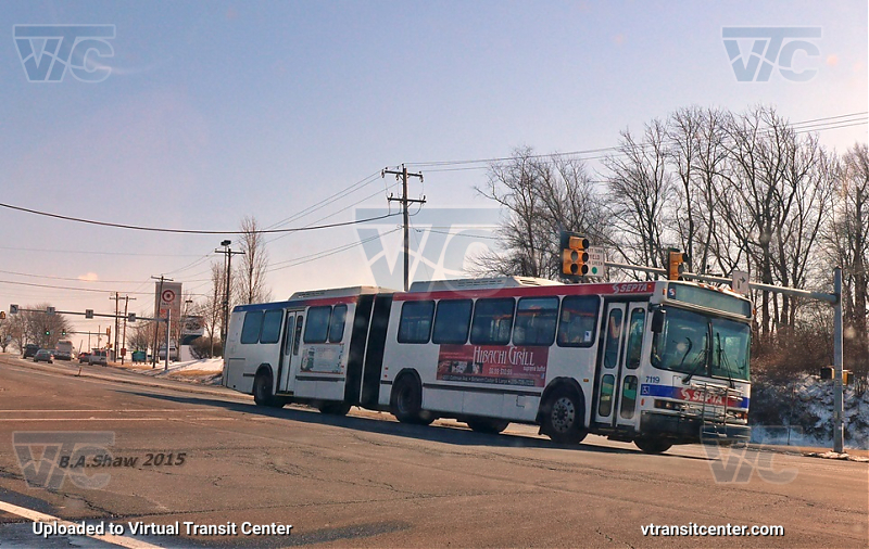 SEPTA 7119 on Route 14
Route 14 to Frankford Transit Center
