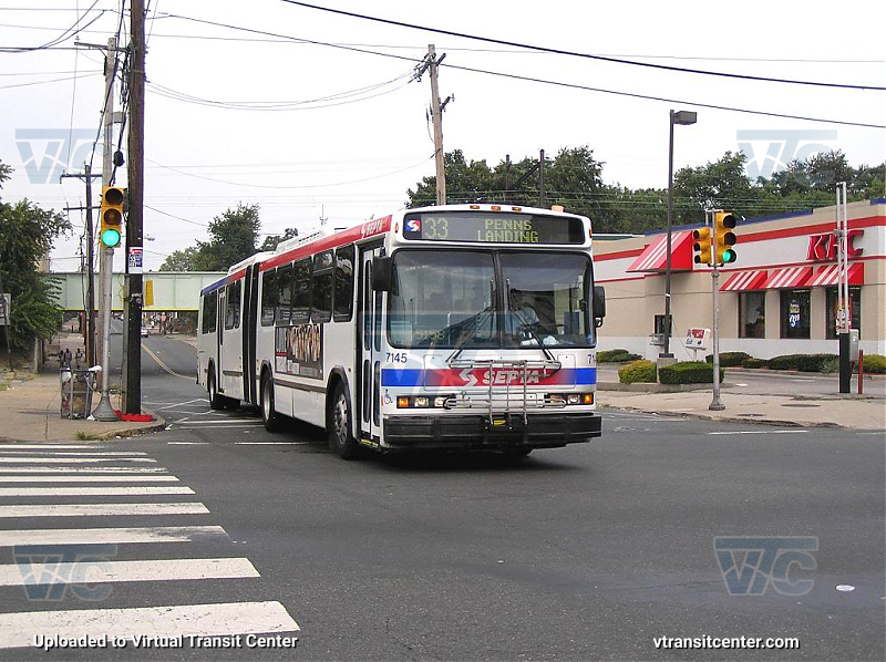 SEPTA 7145 on Route 33
Route 33 to Penn's Landing
