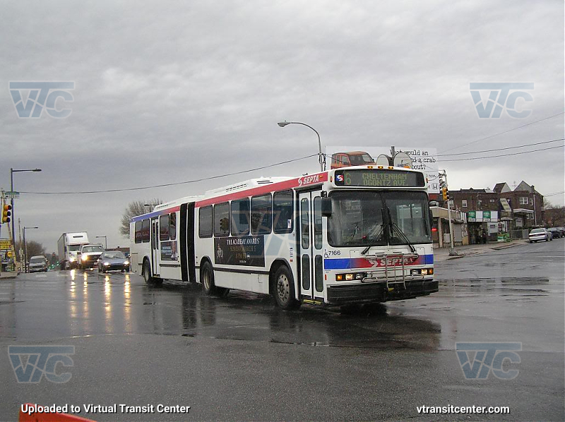 SEPTA 7166 on Route 6
Route 6 to Ogontz-Cheltenham
