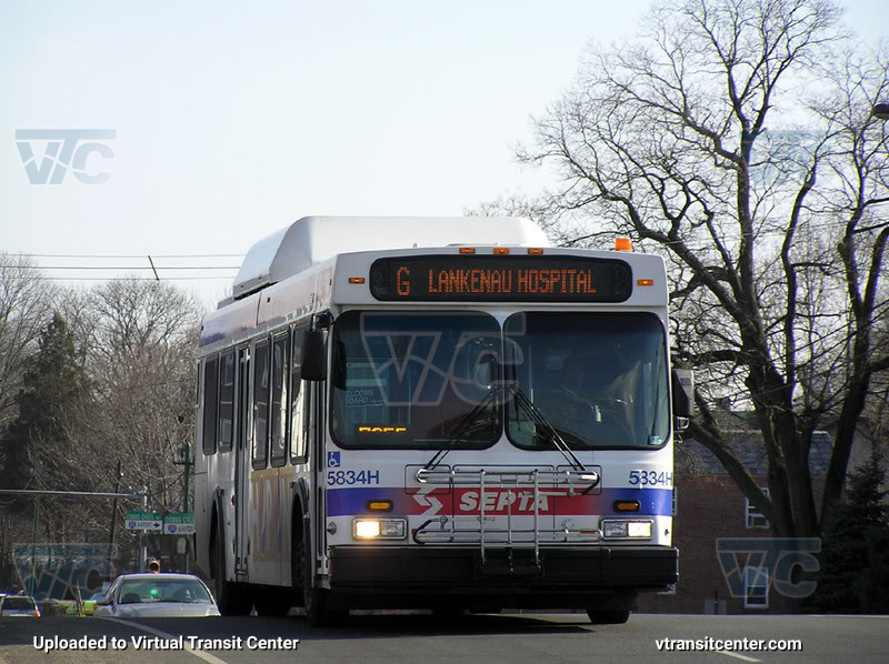 SEPTA 5834H on Route G
Route G to Lakenau Hospital
Keywords: SEPTA Bus;DE40LF;1st