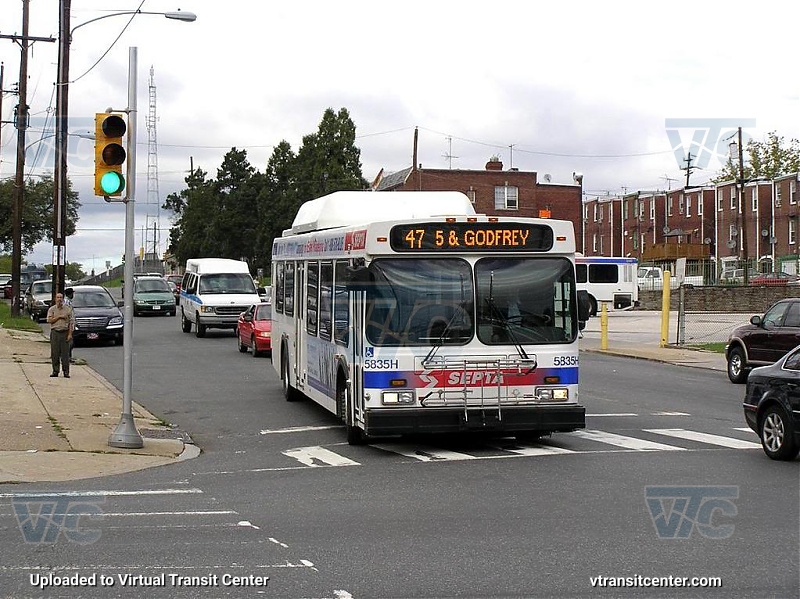 SEPTA 5835H on Route 47
Keywords: SEPTA Bus;DE40LF;1st