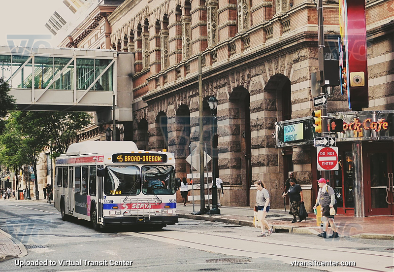 SEPTA 5845H on Route 45
Route 45 to Broad-Oregon
Keywords: SEPTA Bus;DE40LF;1st