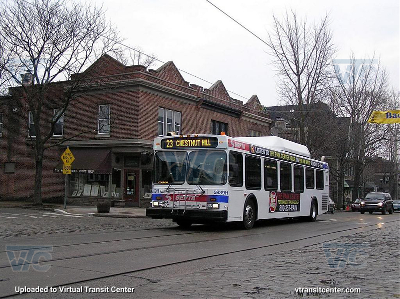 SEPTA 5839H on Route 23
Route 23 to Chestnut Hill
Keywords: SEPTA Bus;DE40LF;1st